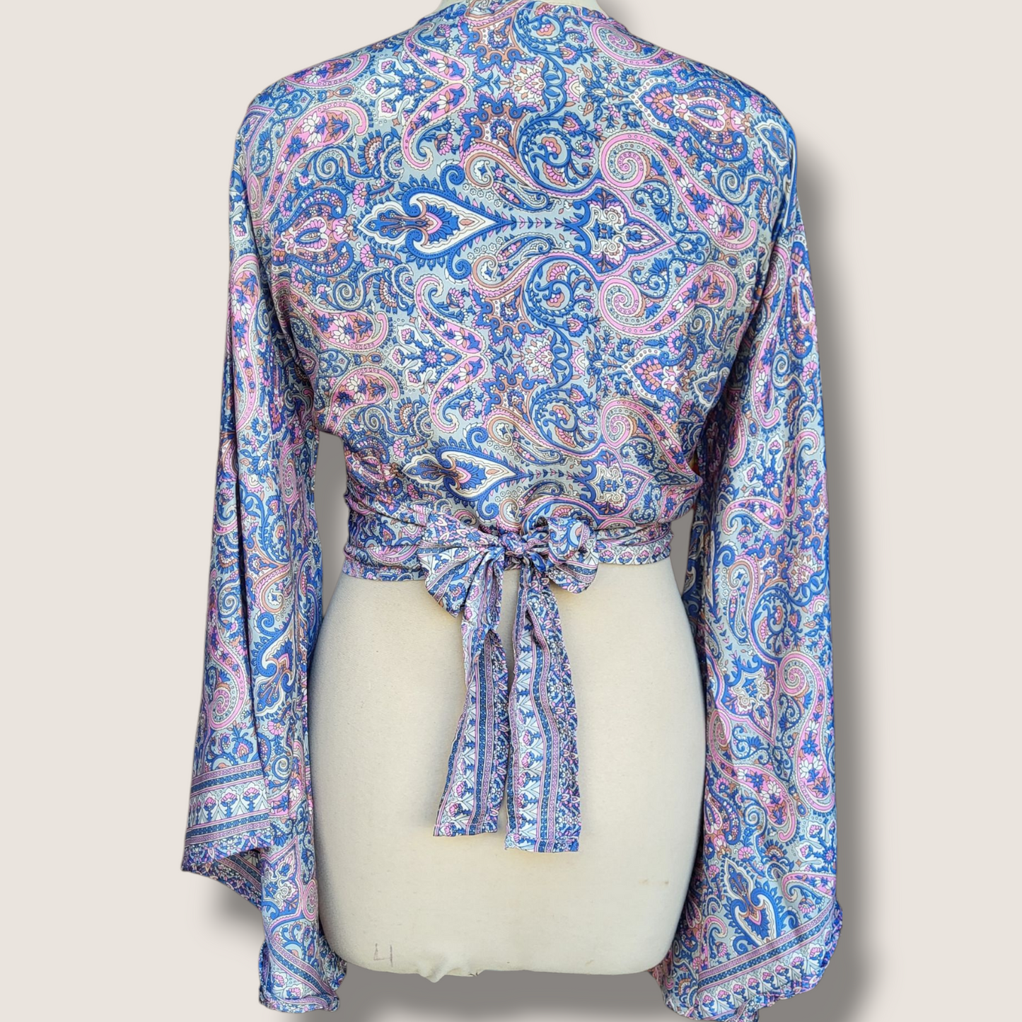 Wrap Top "Blauw"