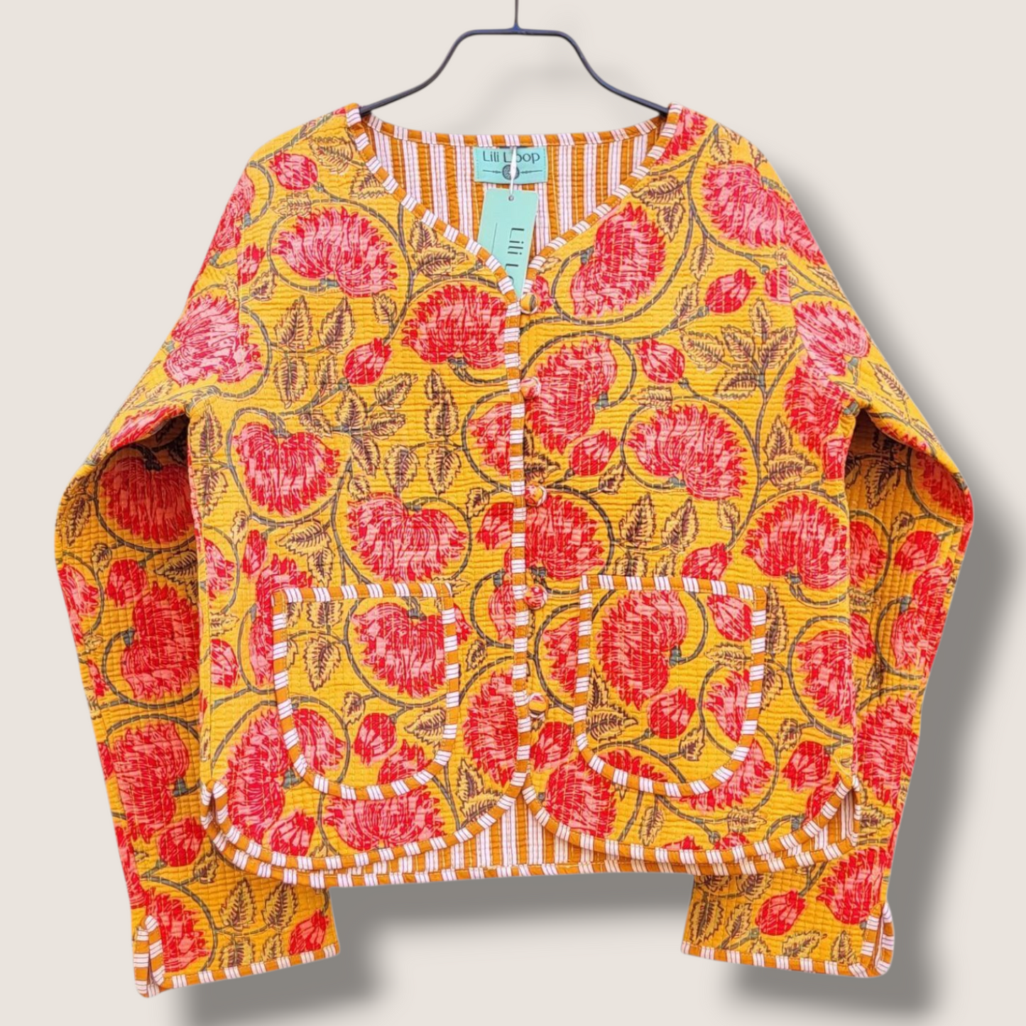 Gewatteerd katoenen jasje "Gold"