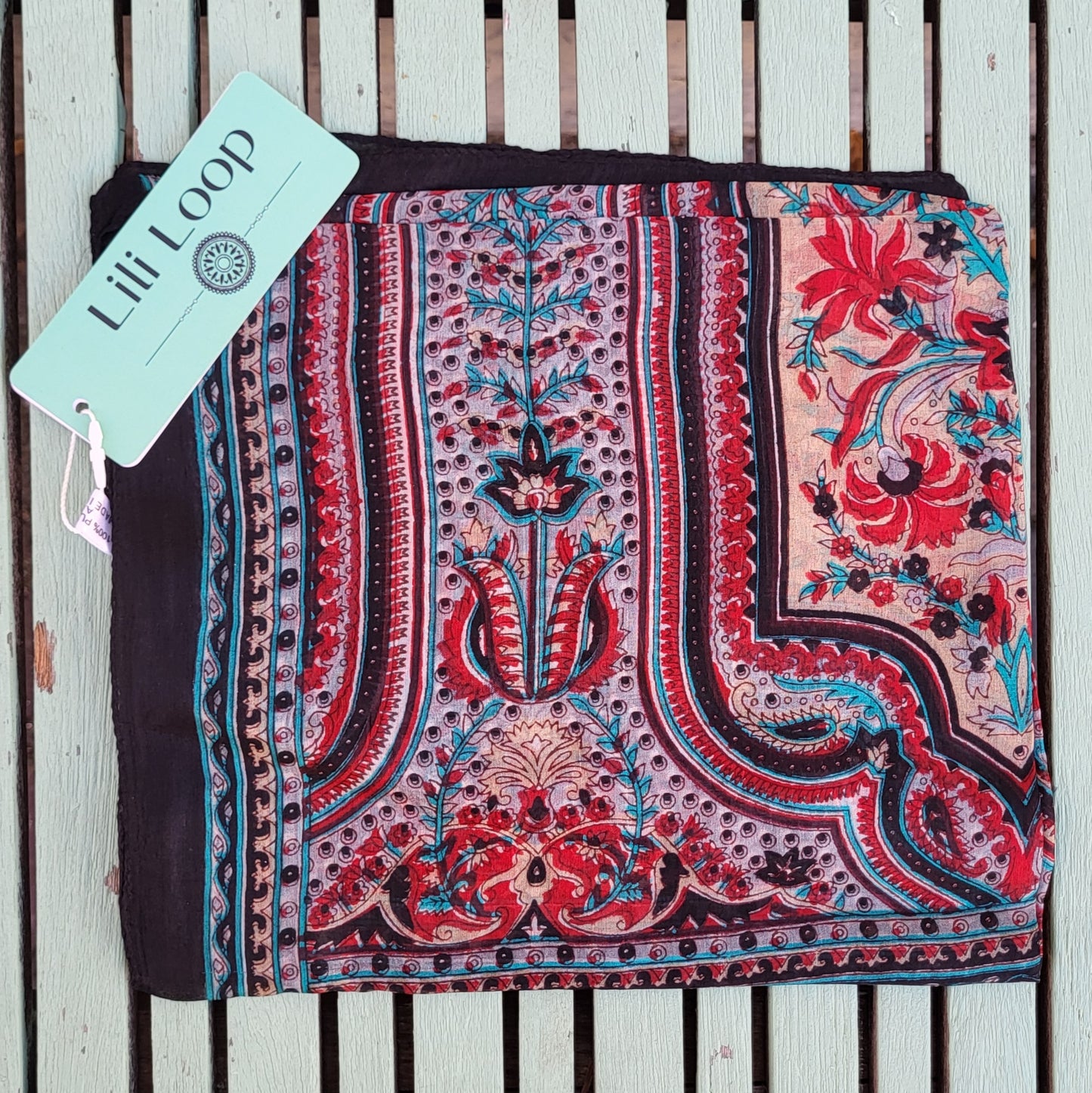 Zijden sjaal "Zwart"