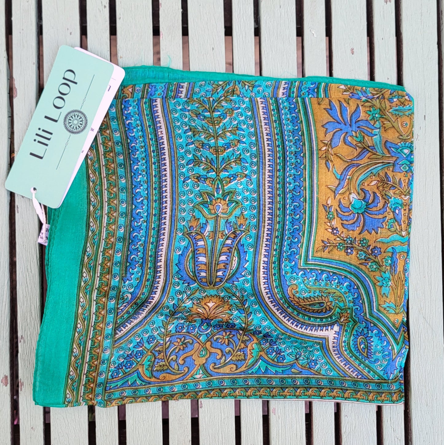 Zijden sjaal "Groen"