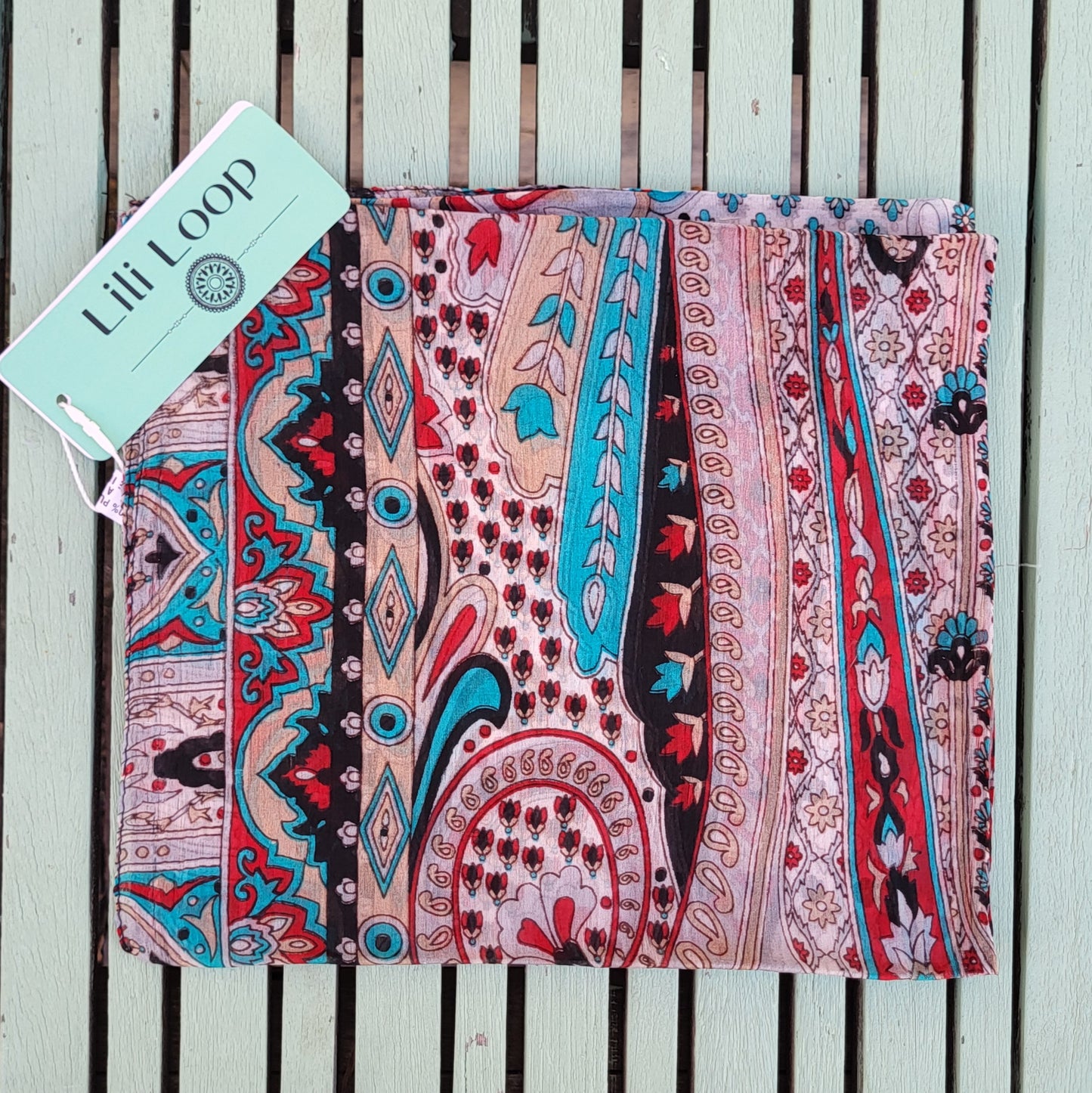 Zijden sjaal "Zwart"