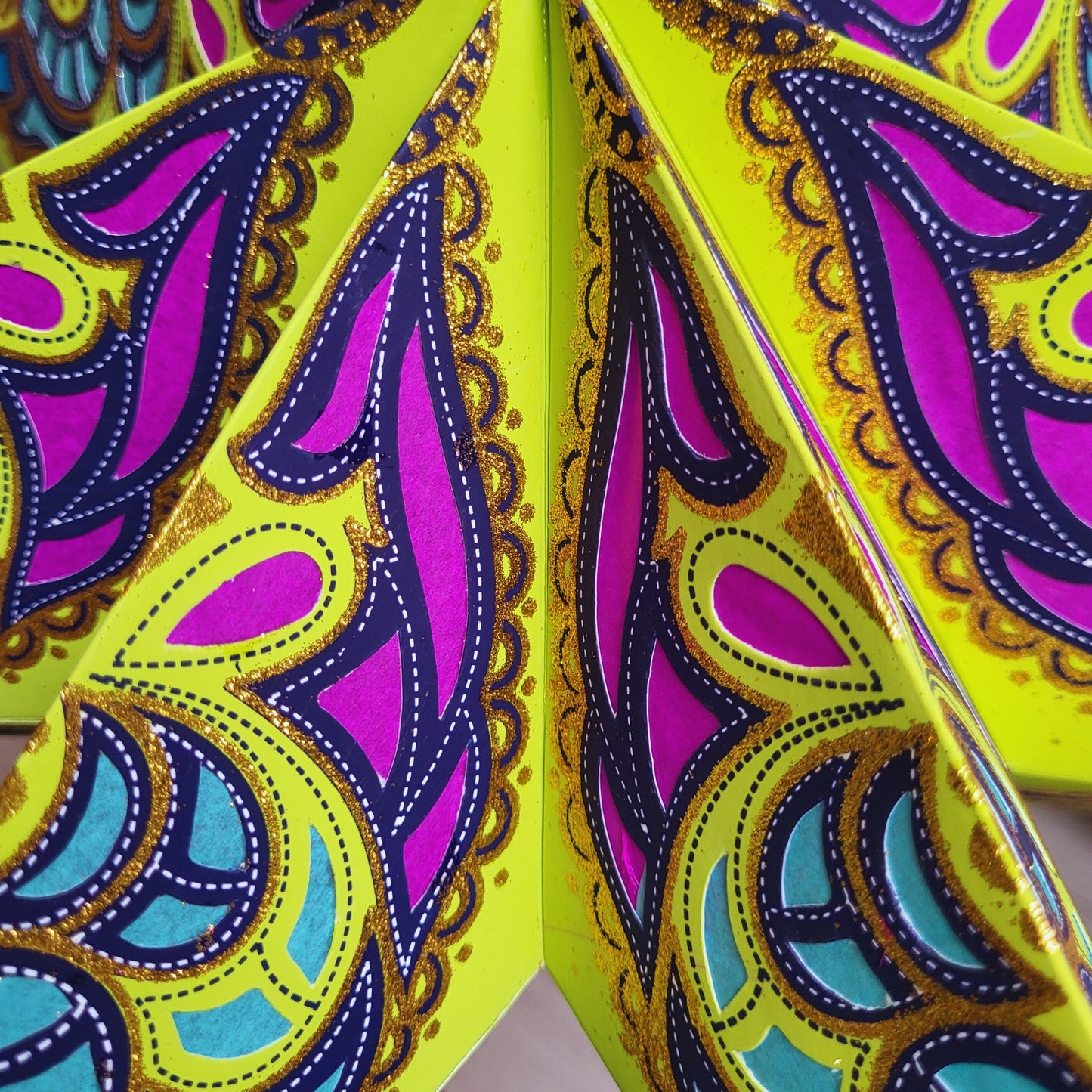 Papieren Ster Licht groen