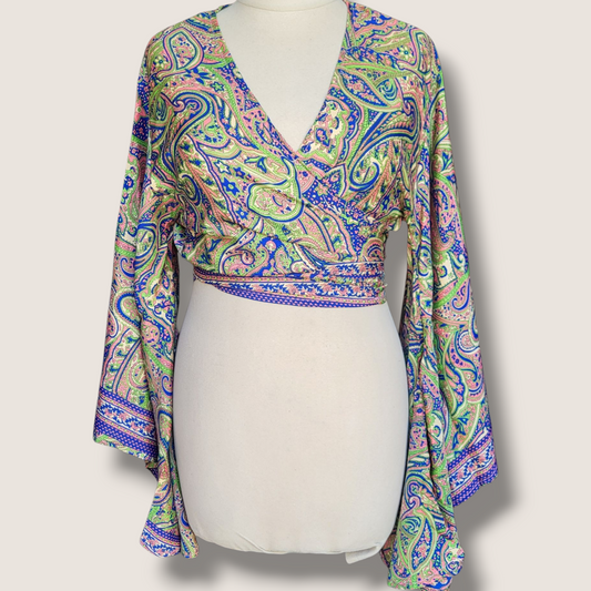 Wrap Top "Indigo"