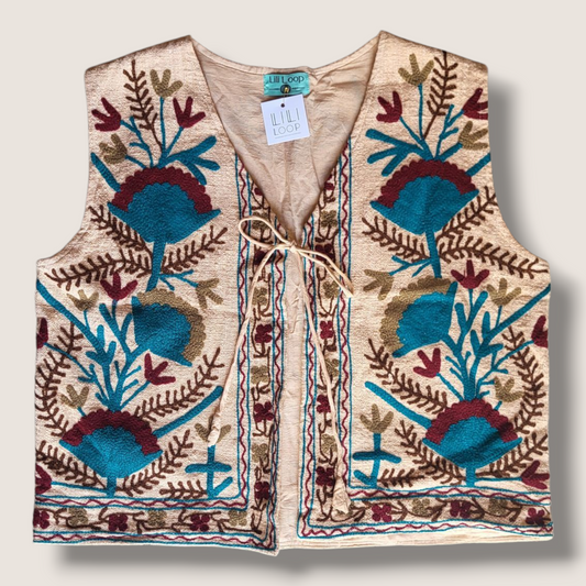 Suzani Mouwloos Jack "Zand" / Size Medium/Large