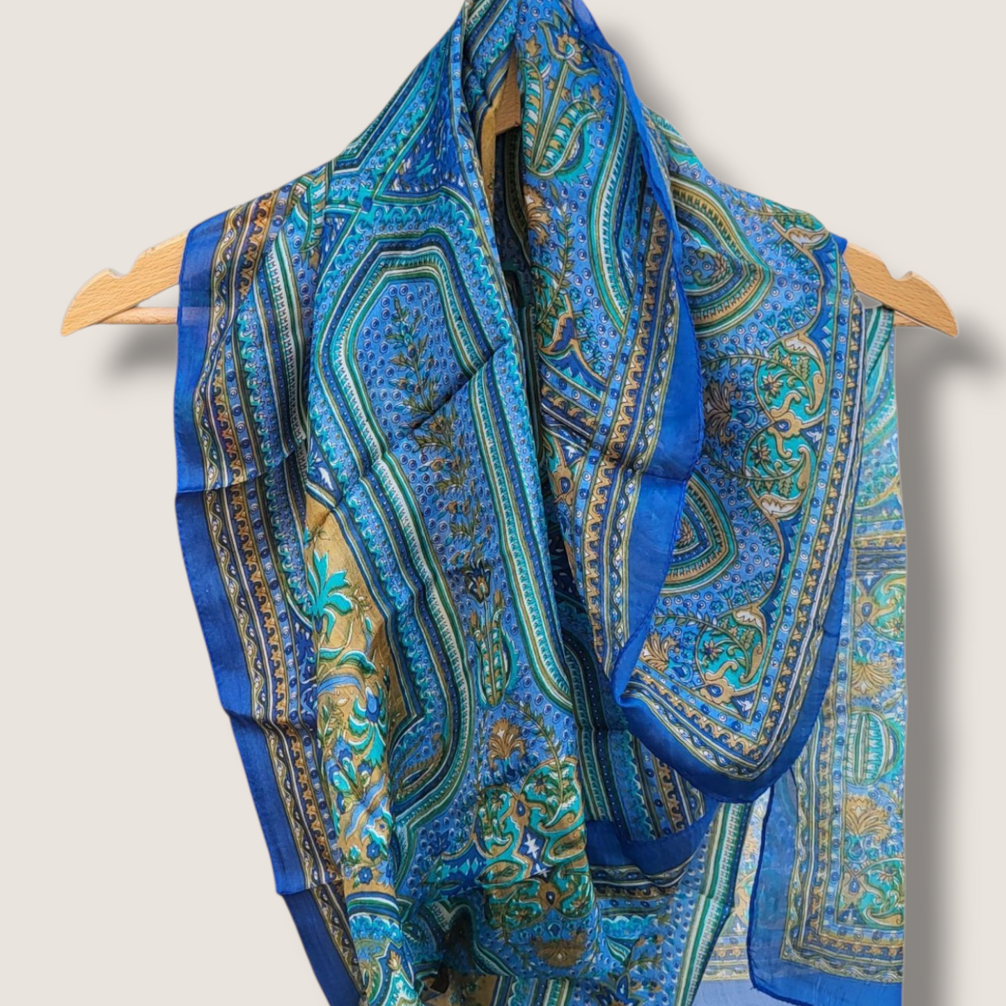 Zijden sjaal "Donkerblauw"