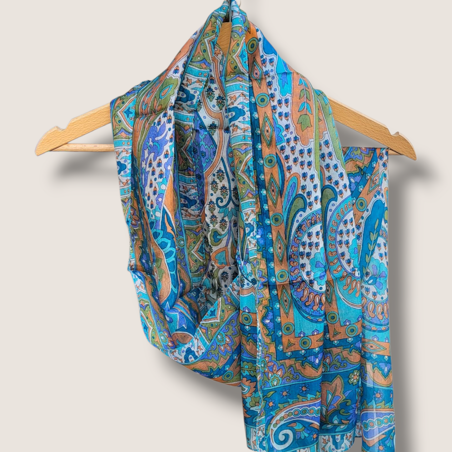 Zijden sjaal "Blauw"