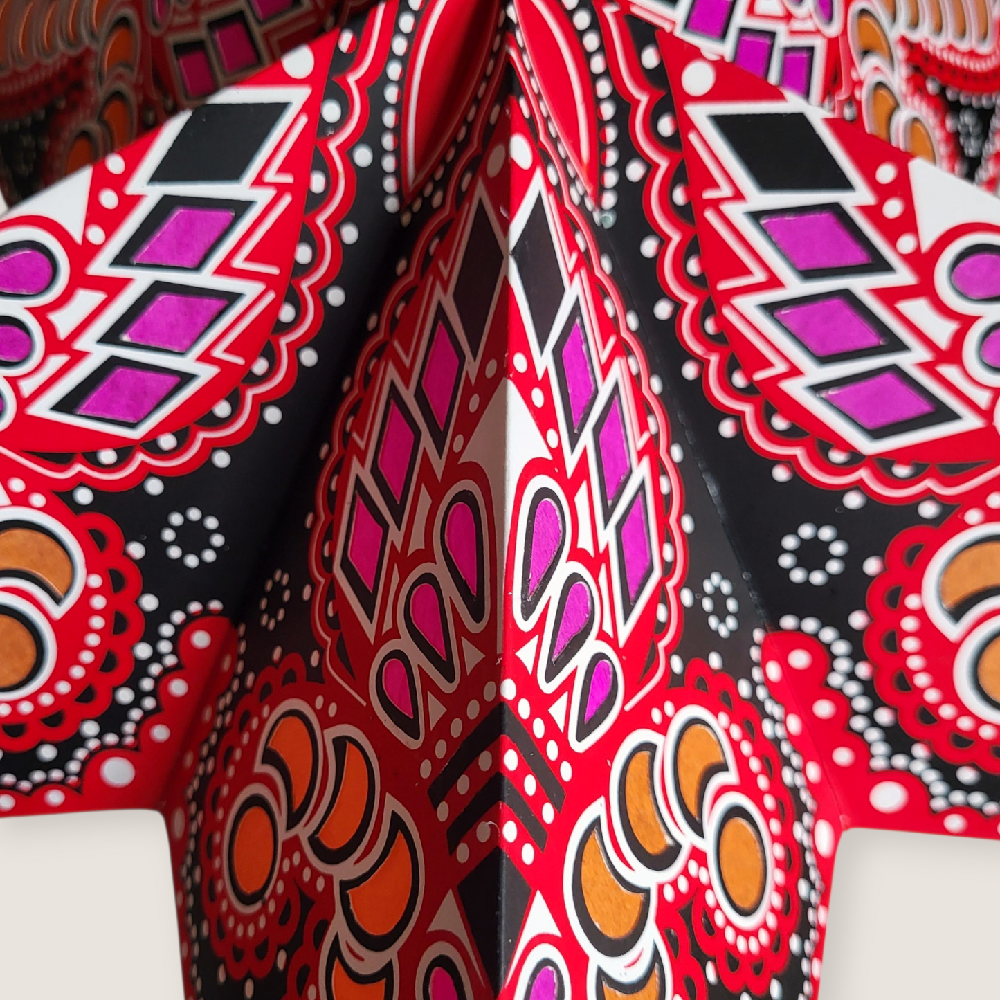 Papieren Ster Rood/roze