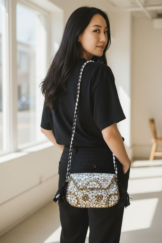 Mozaïek Tas  "Parelmoer"