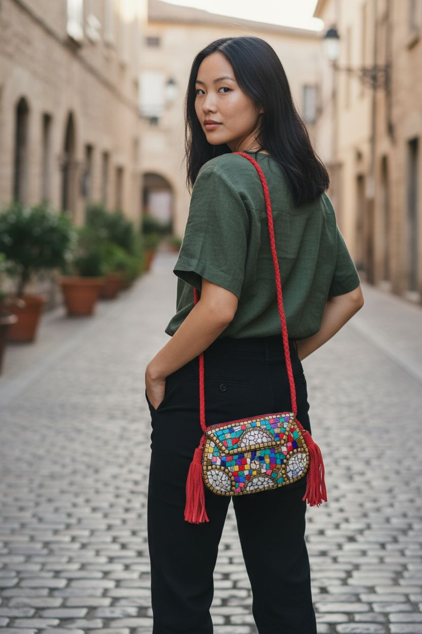 Mozaïek Tas "Multi Color"