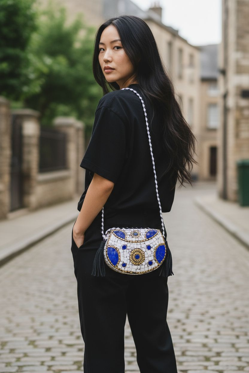 Mozaïek Tas "Blauw"