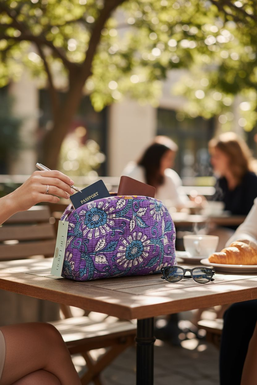 Make-up/Luier tas "Paars"