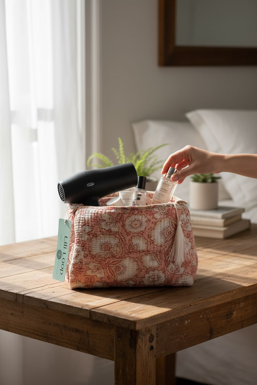 Make-up/Luier tas "Zalmroze"