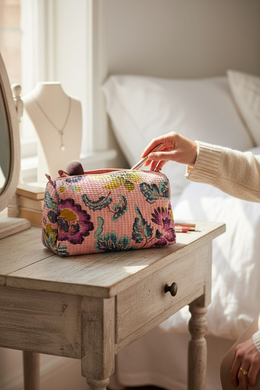 Make-up/Luier tas "Roze"