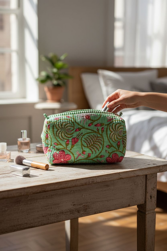 Make-up/Luier tas "Groen"