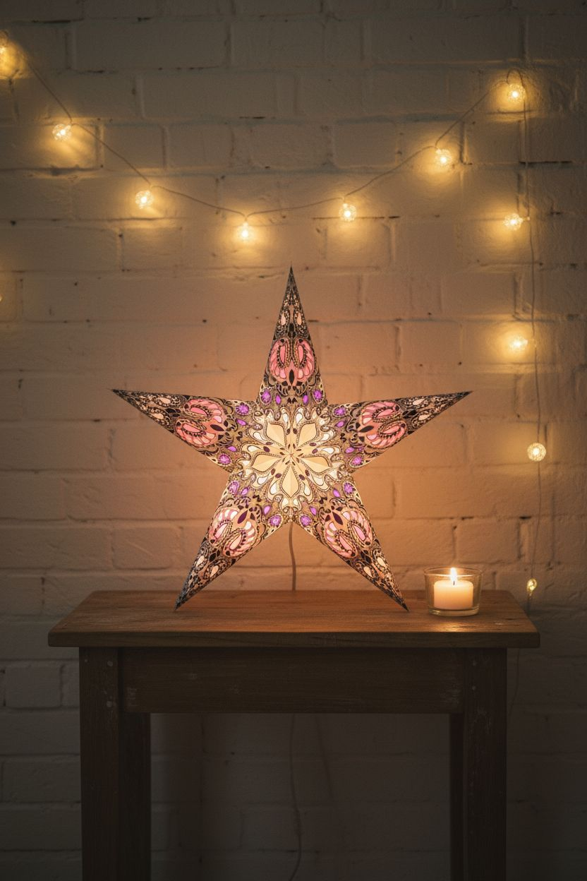 Papieren Ster Zilver