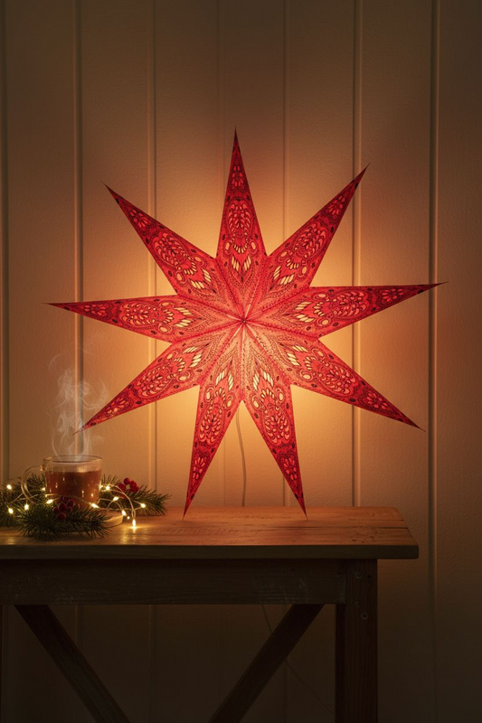 Papieren Ster Rood